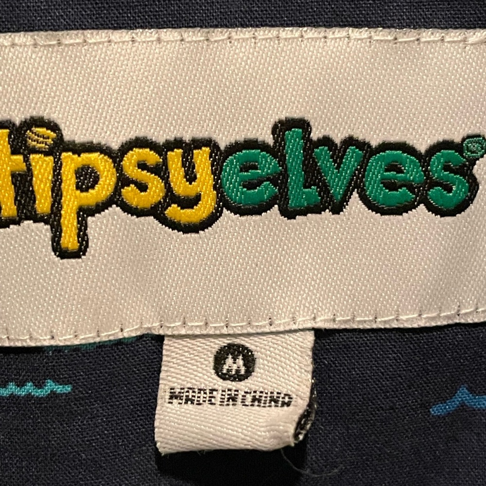 Men’s Hawaiian shirt with a Loch Ness pattern